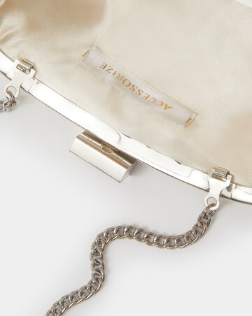 Accessorize Floral Sequin Clutch Bag