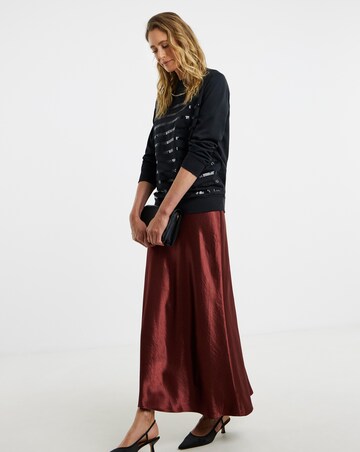 Sequin Stripe Sweatshirt
