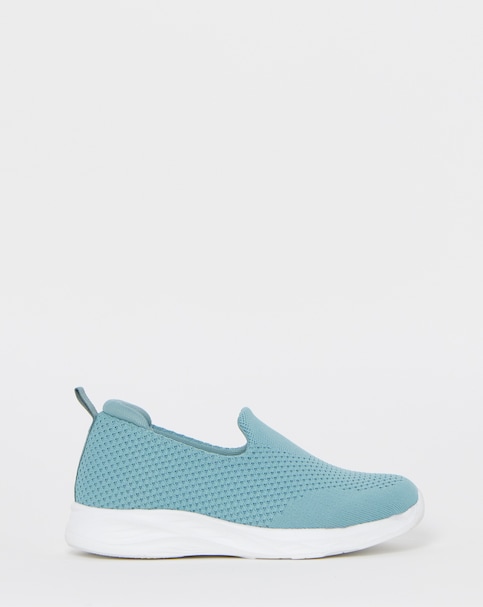 Cushion Walk Blue Arch Slip-On Trainers - Wide Fit (E)