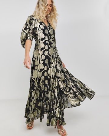 Joanna Hope Jacquard Wrap Dress