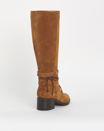 Joe Browns Knee High Suede Boot E Fit Super Curvy Calf