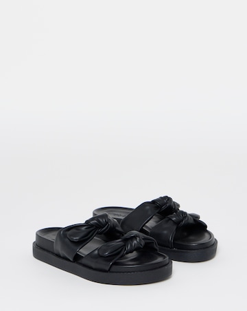 Ide Bow Detail Footbed Sandals - Wide Fit (E)