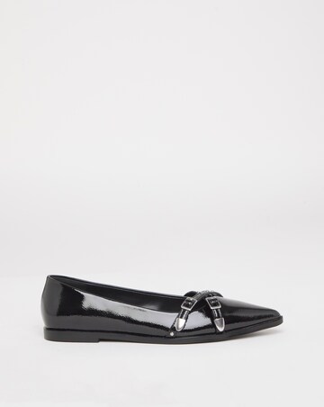 Livorno Pointed Buckle Detail Ballerina Extra Wide EEE Fit