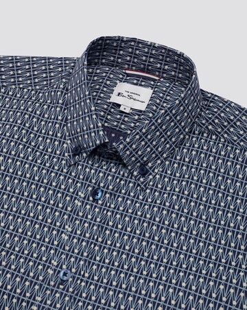 Ben Sherman Geo Spot Print Short Sleeve Shirt