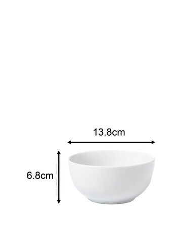 Waterside White Coupe 42 Piece Dinner Set