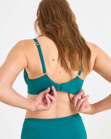 Pretty Secrets (2 Pack) New Ella Full Cup Wired Bras (C-J) Teal/Ivory
