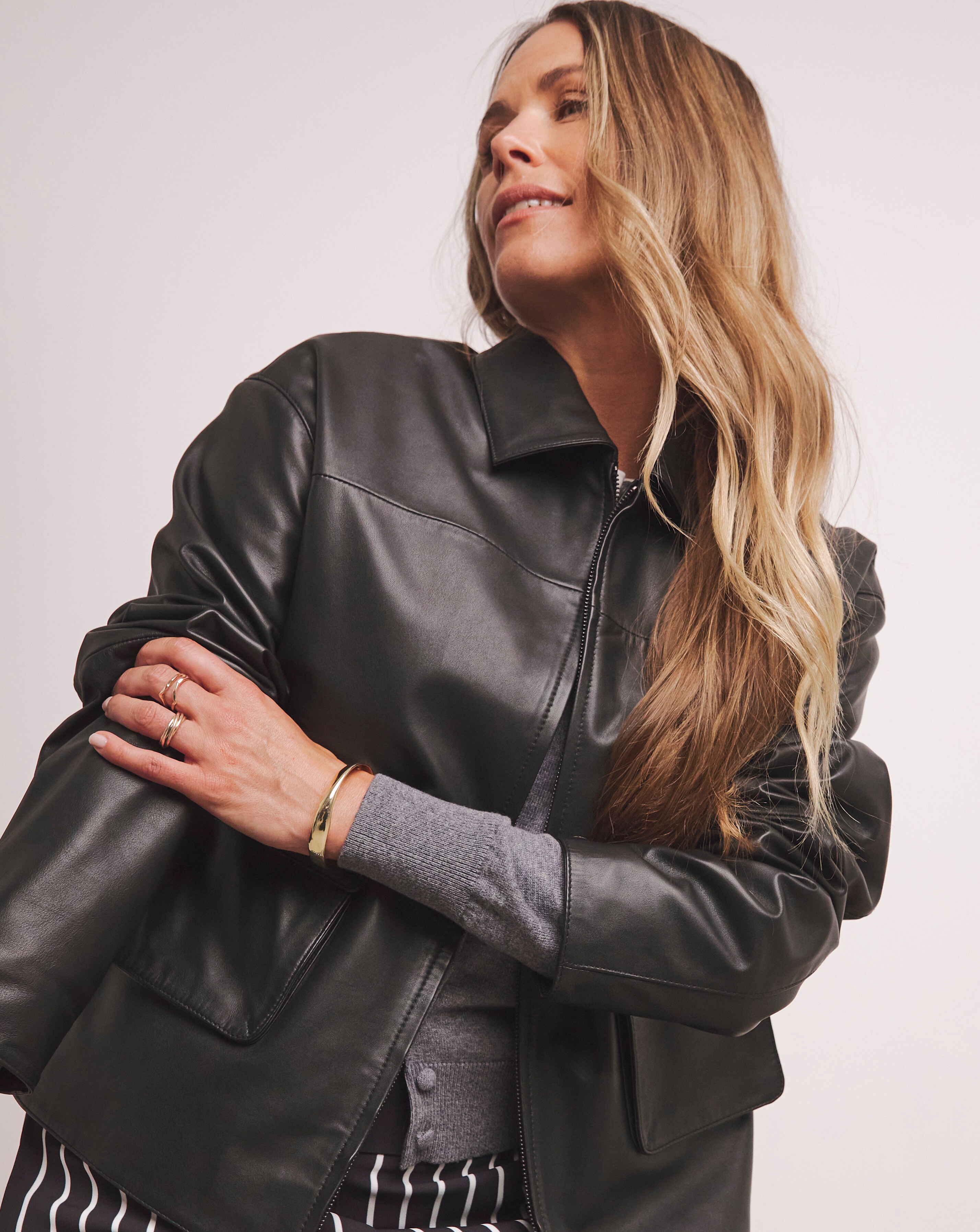 Anthology Leather Trucker Jacket | Ambrose Wilson