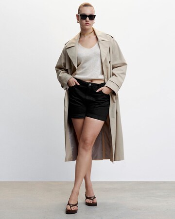 Mango Mom Fit Denim Shorts