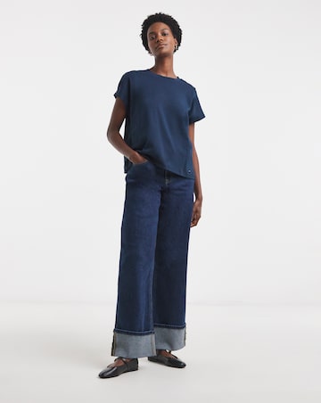 Tommy Hilfiger Gold Button Short Sleeve T-shirt