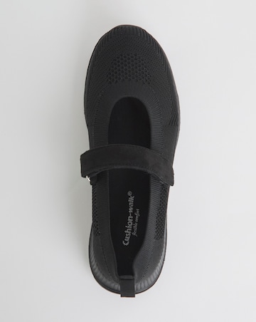 Cushion Walk Black Mary Jane Leisure- Extra Wide Fit (EEE)