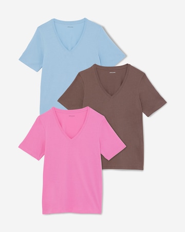 3 Pack V-Neck T-Shirts