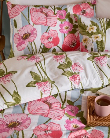Wylder Poppy Trail Cotton Blend Reversible Duvet Cover Set