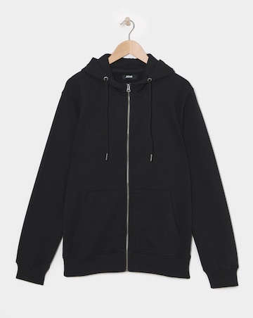 Full Zip Hoodie - Black