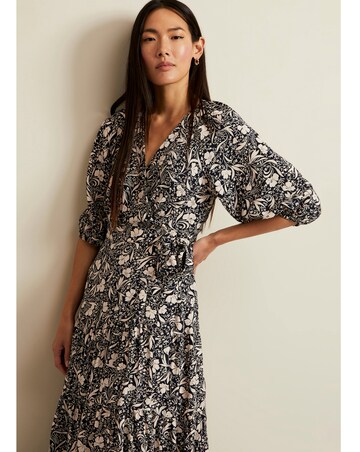 Phase Eight Kezia Floral Wrap Midi Dress