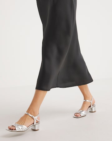 Clovis Twist Flexible Sole Block Heeled Sandals - Extra Wide Fit (EEE)