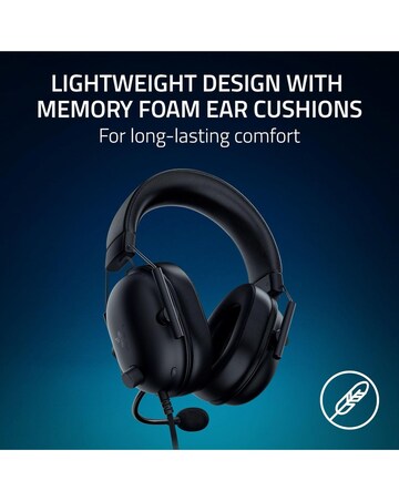 Razer BlackShark V2 X Wired Gaming Headset for PlayStation - Black