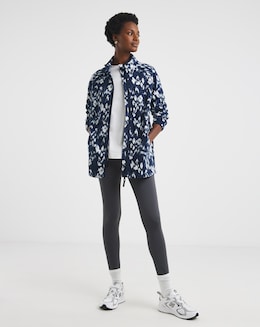 Zip Through Longline Fleece