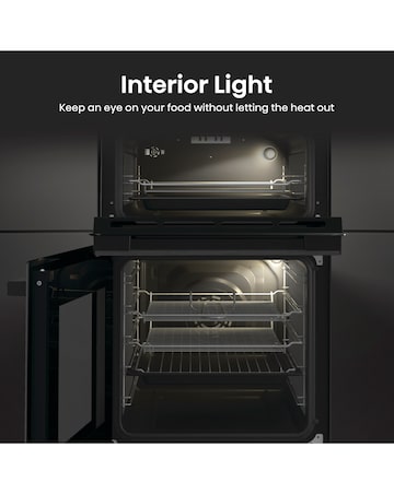 Hisense HDCEC5C10B 50cm Electric Double Cooker - Black