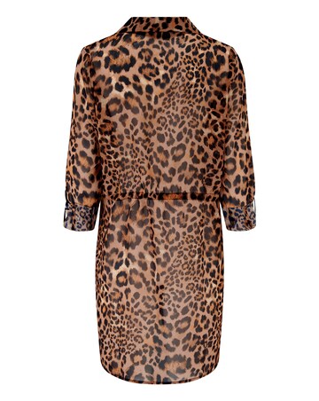 Pour Moi Chiffon Button Through Beach Shirt