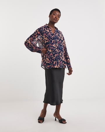 Sheer Long Sleeve Shirt