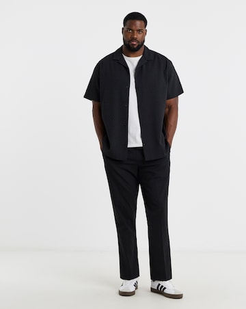 Jack & Jones Sean Textured Resort Shirt - Black