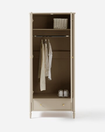 Darcy Bobbin Trim Double Wardrobe