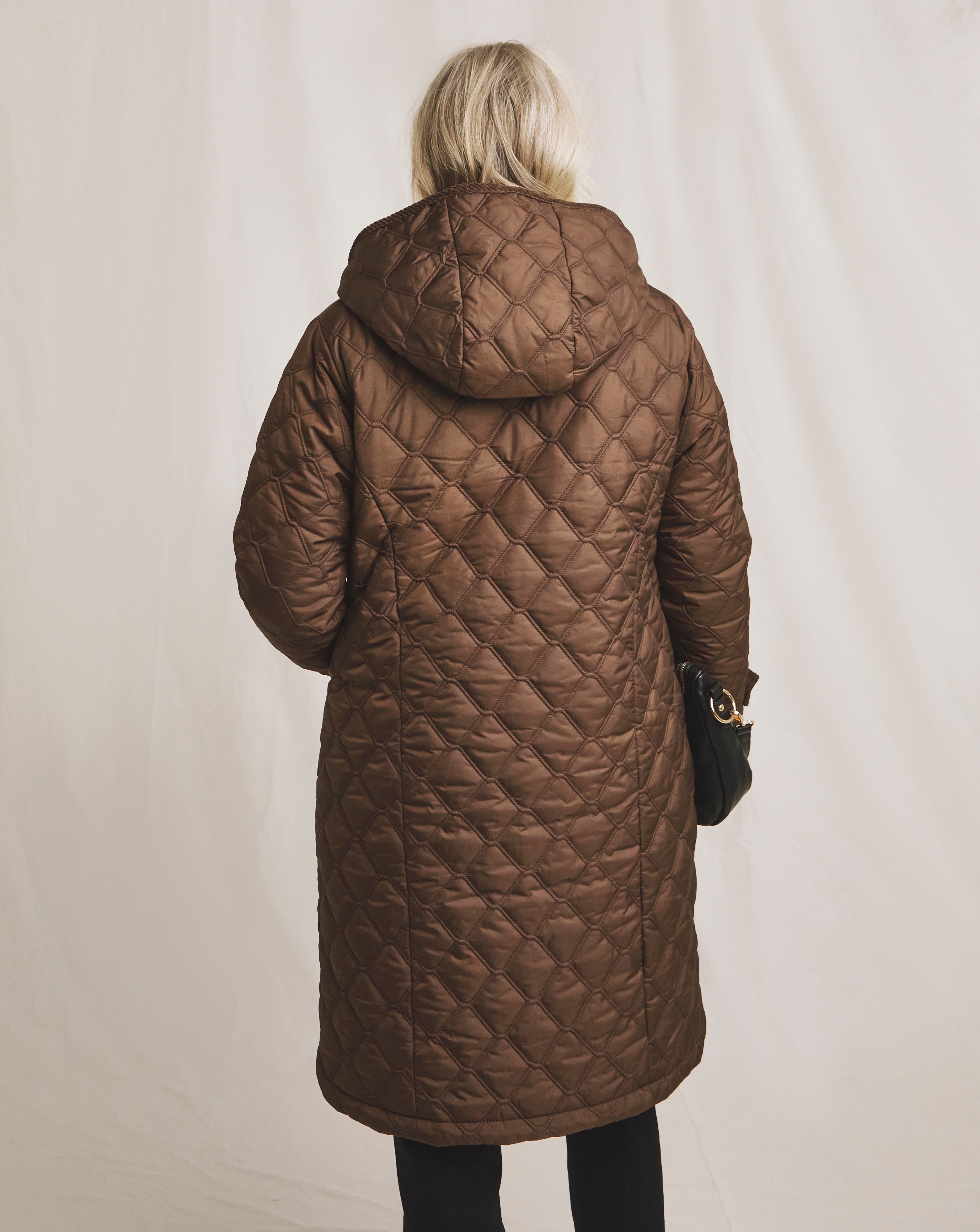 Julipa Longline Quilted Hooded Coat | Ambrose Wilson