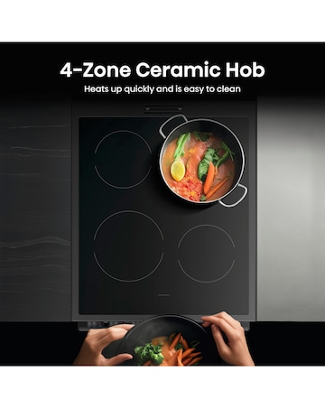 Hisense HDCEC5C10B 50cm Electric Double Cooker - Black