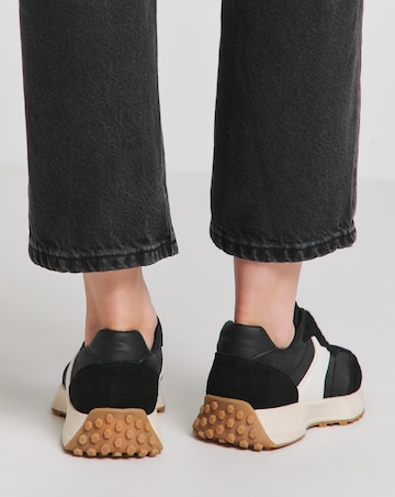 Akira Suede Retro Runner Trainer Extra Wide EEE Fit
