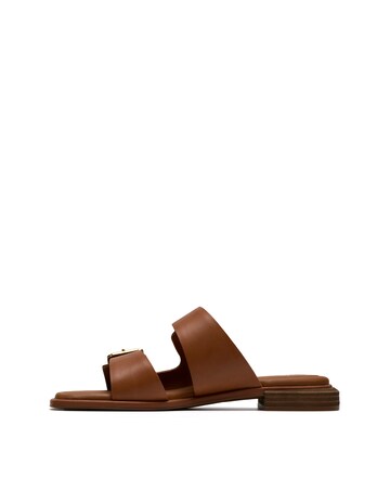 Clarks Tan Ariany Strap Leather Sandals - Standard Fit (D)