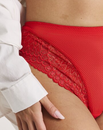 Elomi Tiernie Full Fit Knicker Red