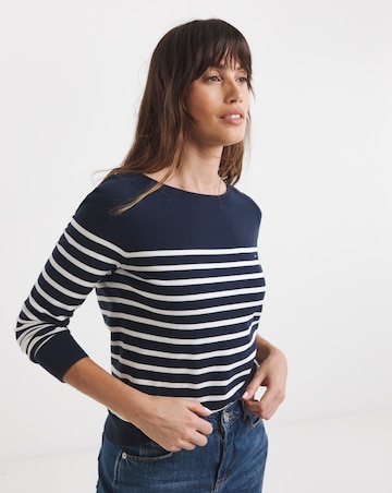 Tommy Hilfiger Jersey Stitch Long Sleeve Boat Neck Sweater