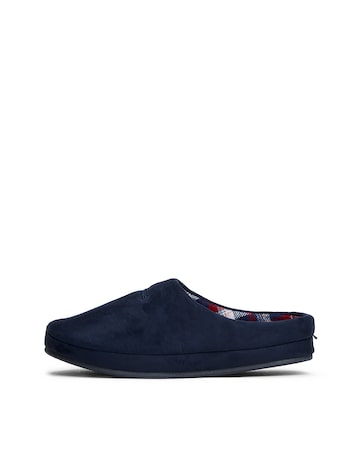 Tommy Hilfiger Check Lined Slipper - Navy