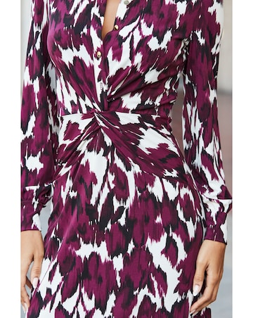 Sosander Ikat Twist Front Dress
