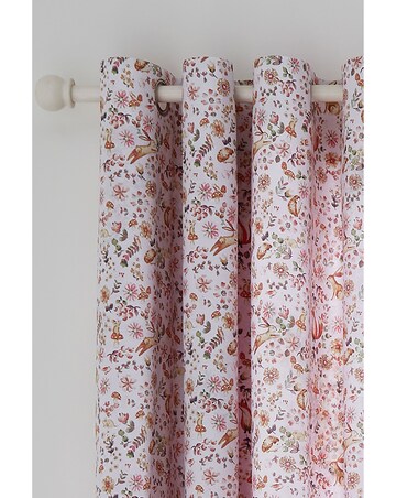 Catherine Lansfield Enchanted Butterfly Eyelet Curtains Two Panels
