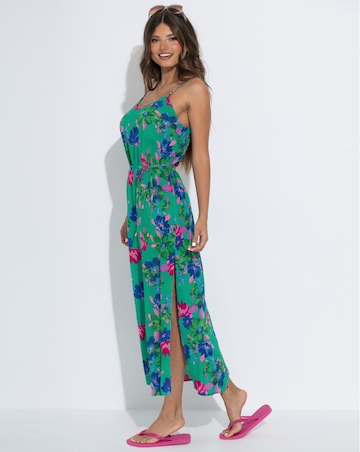 Pour Moi Melanie Sheer Viscose Tie Belt Maxi Beach Dress
