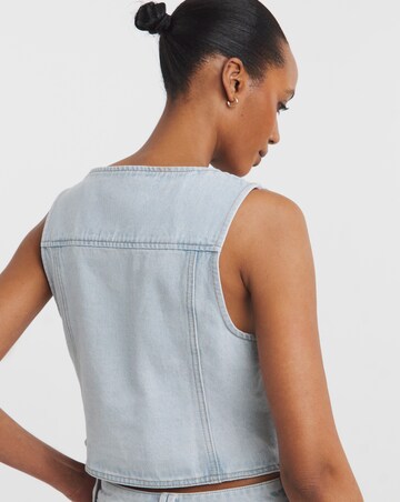 Light Blue Denim Waistcoat