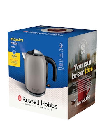 Russell Hobbs Classics Kettle & 2 Slice Toaster Bundle Mocha