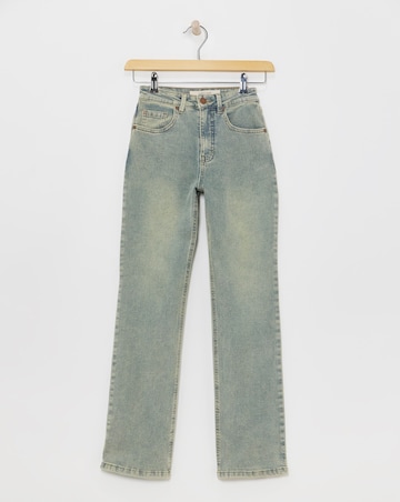 Vintage Wash Straight Leg Jeans