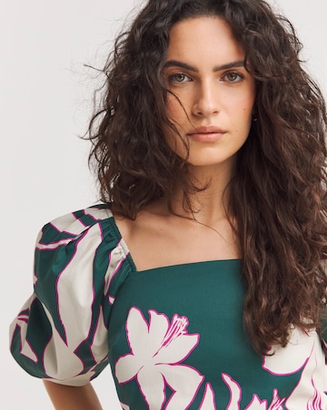 Joanna Hope Floral Cotton Shift Dress