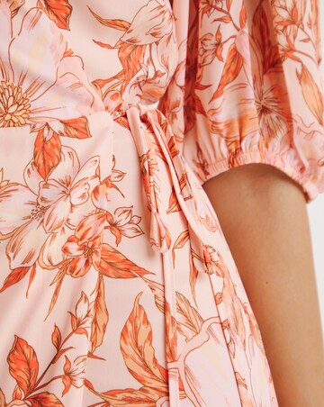 Joanna Hope Printed Wrap Midi Dress