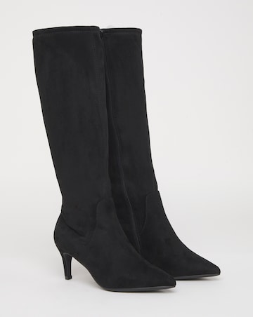 Symphony Heeled Knee Boots - Extra Wide Fit (EEE) & Super Curvy/Curvy Plus Calf