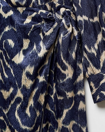 Mango Blue Printed Dress