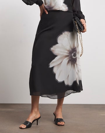 Joanna Hope Chiffon Slip Skirt