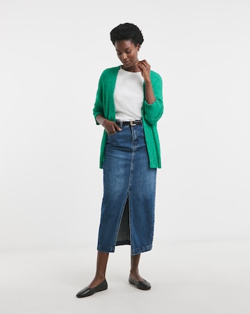 Green Edge To Edge Cardigan
