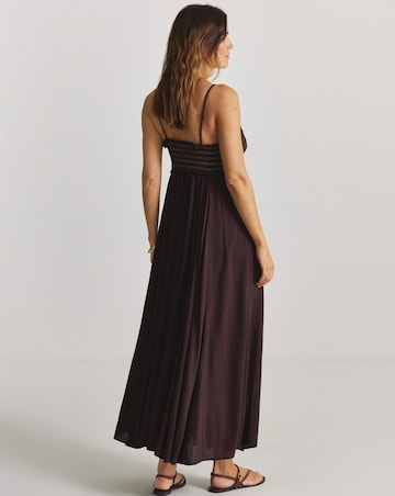 Lace and Lurex Detail Maxi Beach Dress
