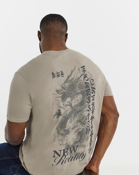 JACK & JONES Dragon Back Graphic T-Shirt