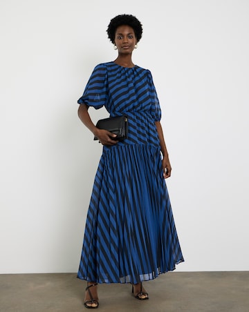 Joanna Hope Stripe Print Tea Dress