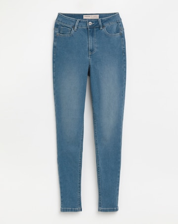 Mid Blue High Waist Super Soft Skinny Jeans