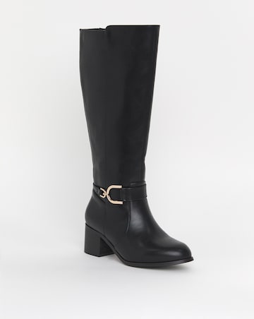 Cushion Walk Block Heel Boot E Fit